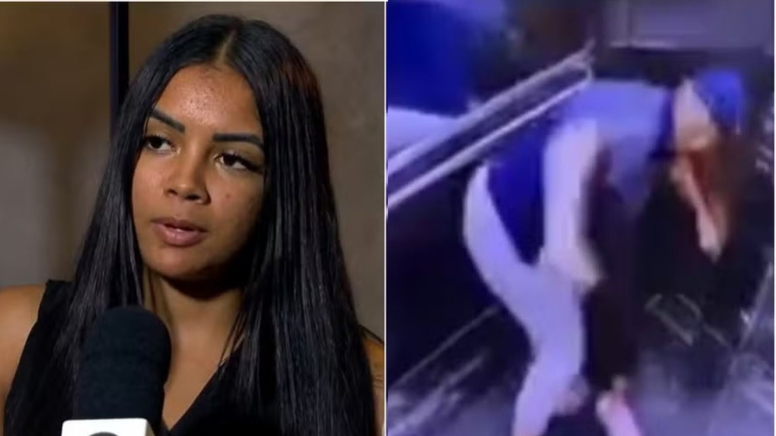 Mulher agredida em elevador revela medo após ex-namorado ser solto: "pedindo a Deus que não aconteça nada"