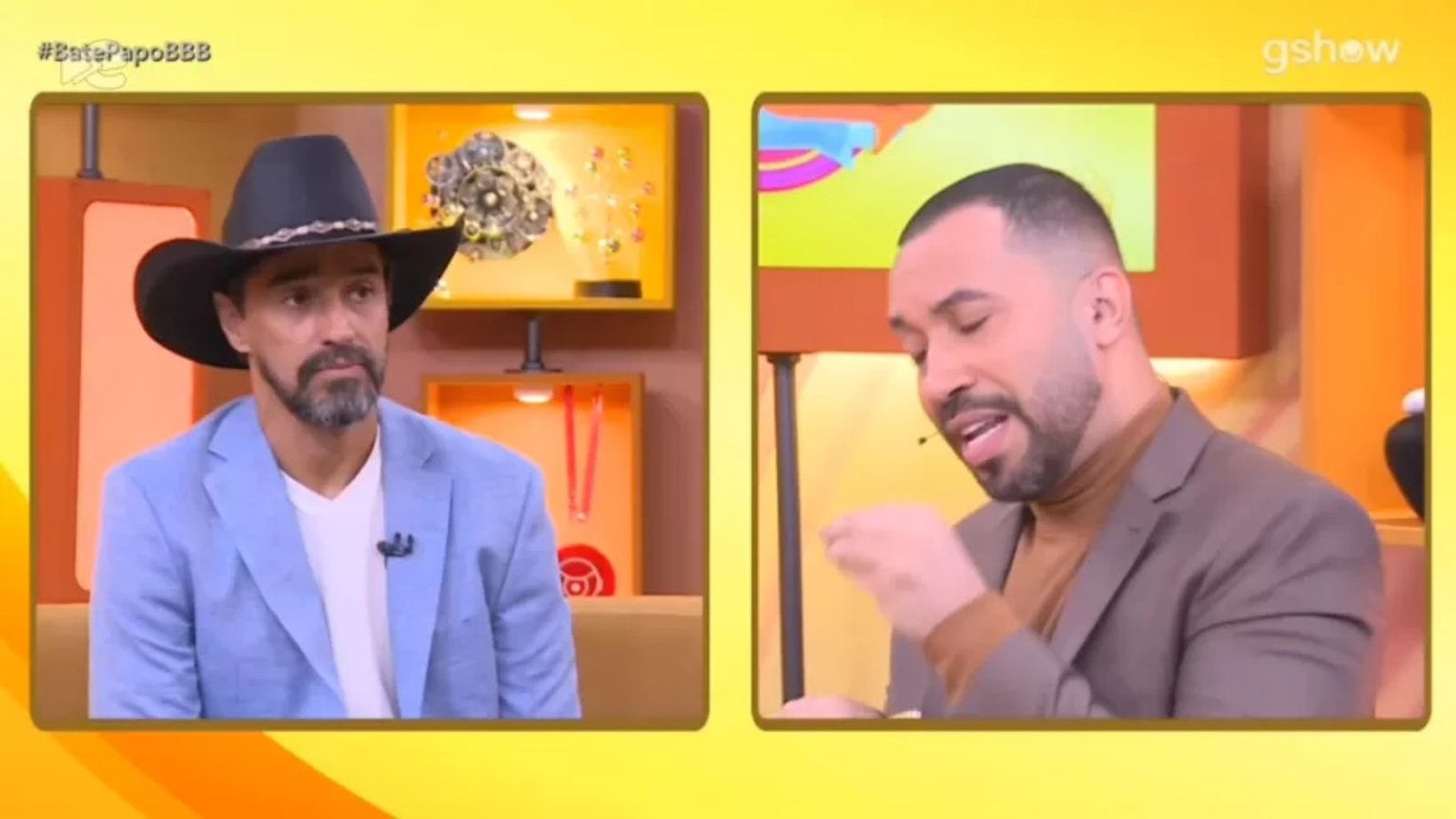 Alberto Cowboy tem fala homofóbica repreendida por Gil do Vigor ao vivo; veja vídeo