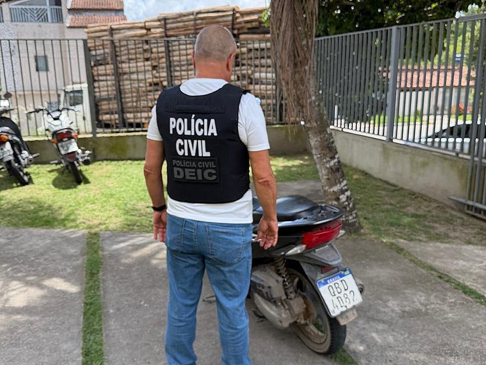 Polícia Civil apreende moto com sinais de adulteração no bairro Pequi