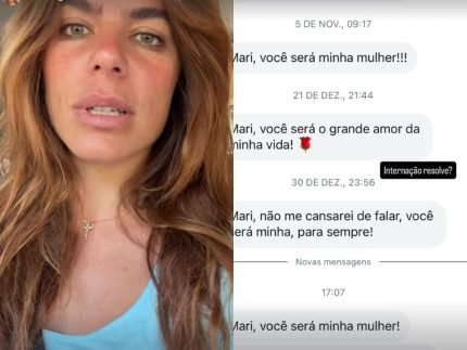 Mariana Goldfarb expõe mensagem de stalker e desabafa: “A gente vive com medo”