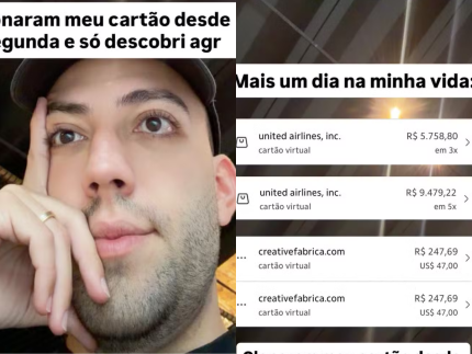 Lucas Rangel é vítima de golpe e sofre prejuízo de R$ 15 mil após cartão ser clonado