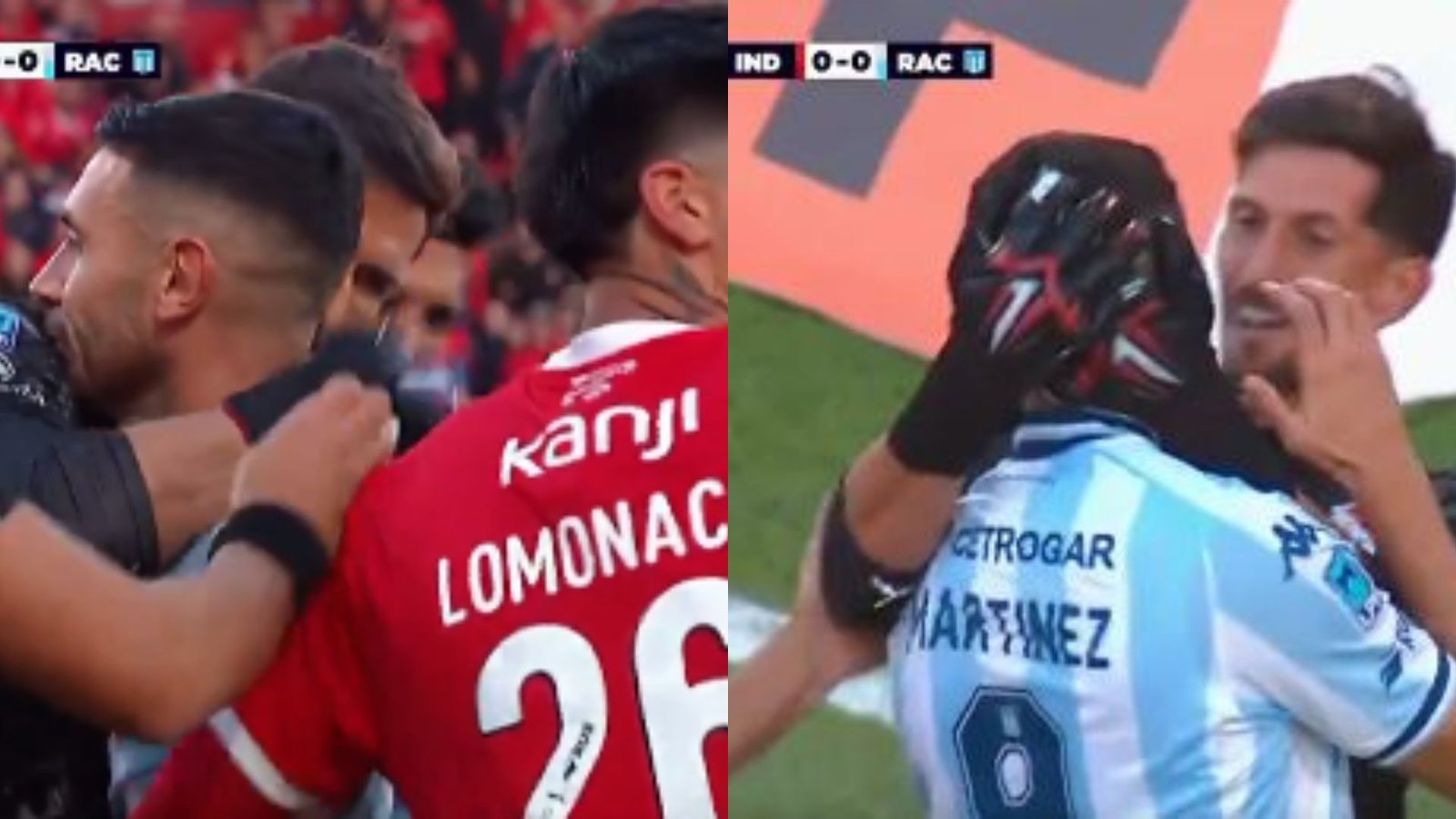 Atacante argentino sofre “bullying coletivo” de jogadores rivais após perder pênalti de cavadinha em clássico; assista