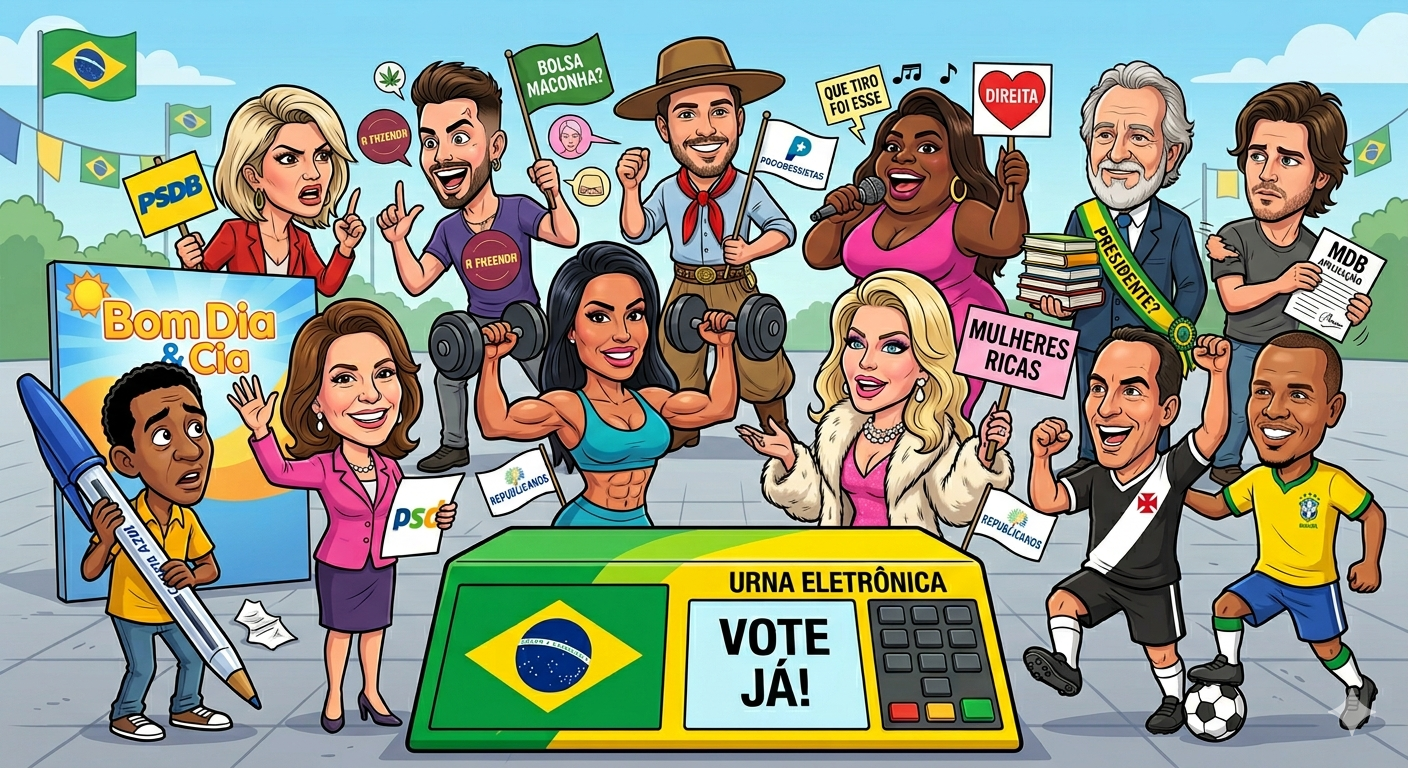 Famosos na Política: Saiba quem são as celebridades que vão disputar as eleições de 2026