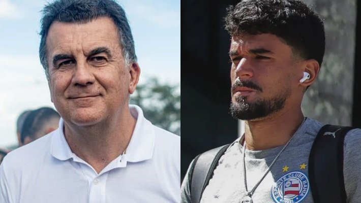 CAULY NO VITÓRIA? Fábio Mota é flagrado com ex-craque do Bahia antes de partida contra o São Paulo no Barradão; veja