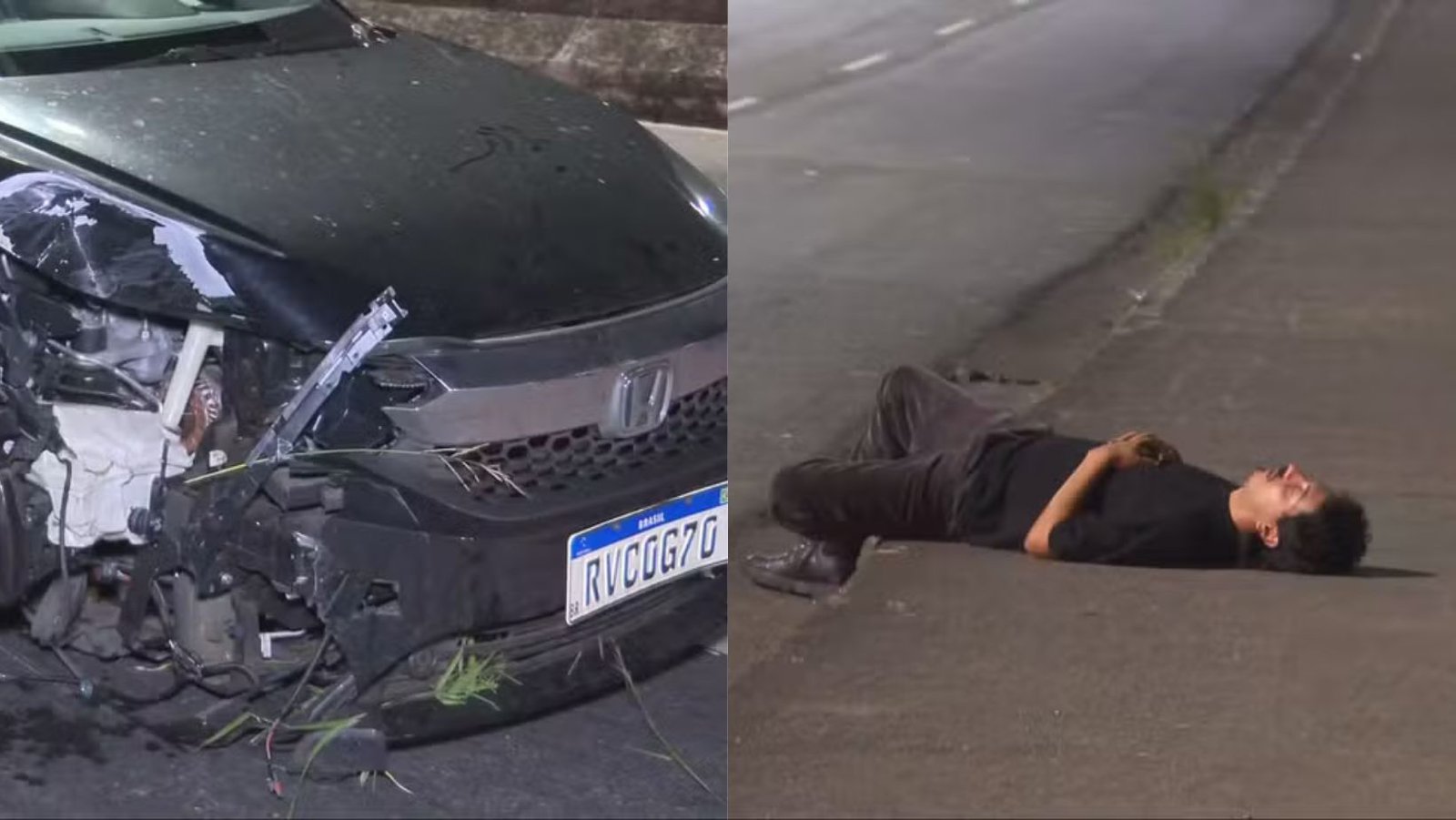 Motorista com sinais de embriaguez bate carro e 'tira cochilo' antes de fazer teste do bafômetro: "Só queria dormir"