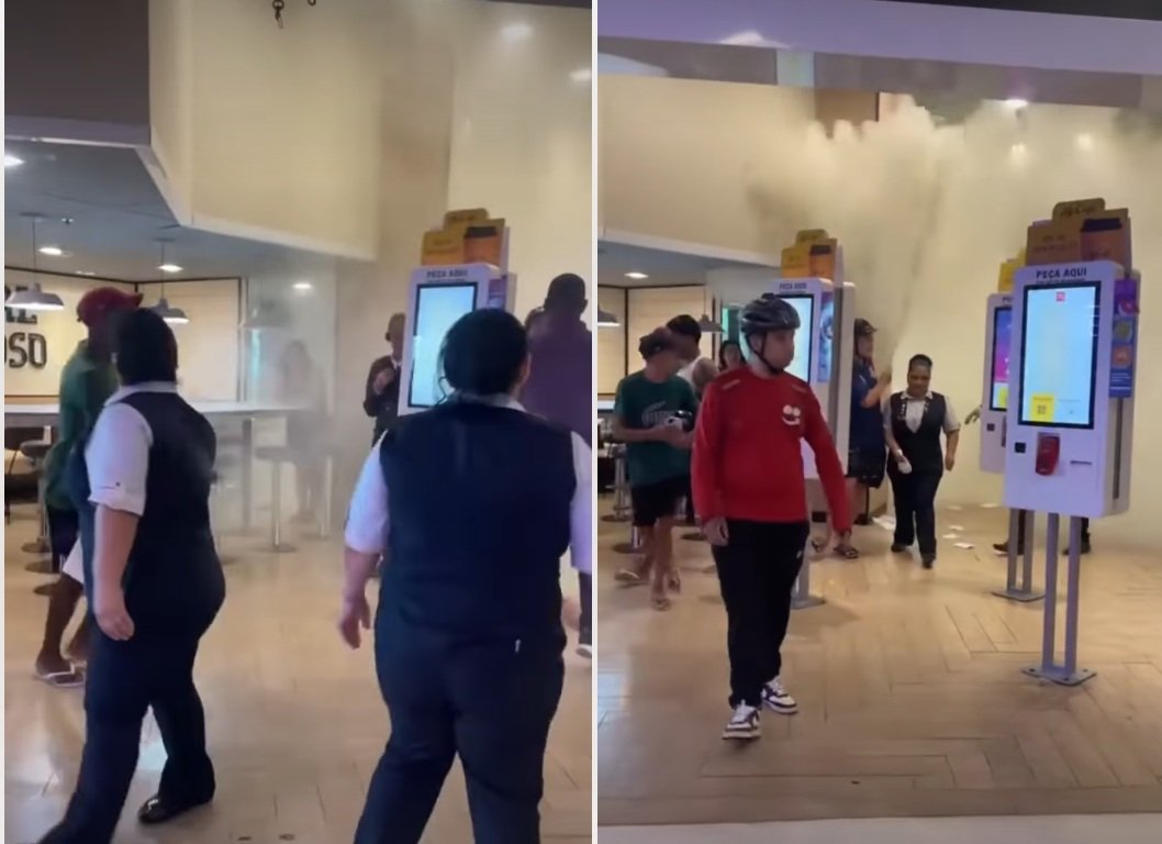 Confusão em McDonald’s após suposta agressão termina em quebra-quebra e revolta; assista