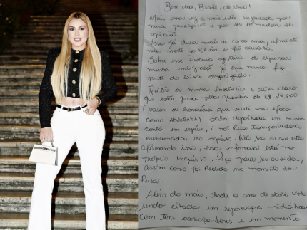 Deolane se pronuncia pela 1ª vez em carta aberta de dentro da prisão: “Nunca fui bandida”