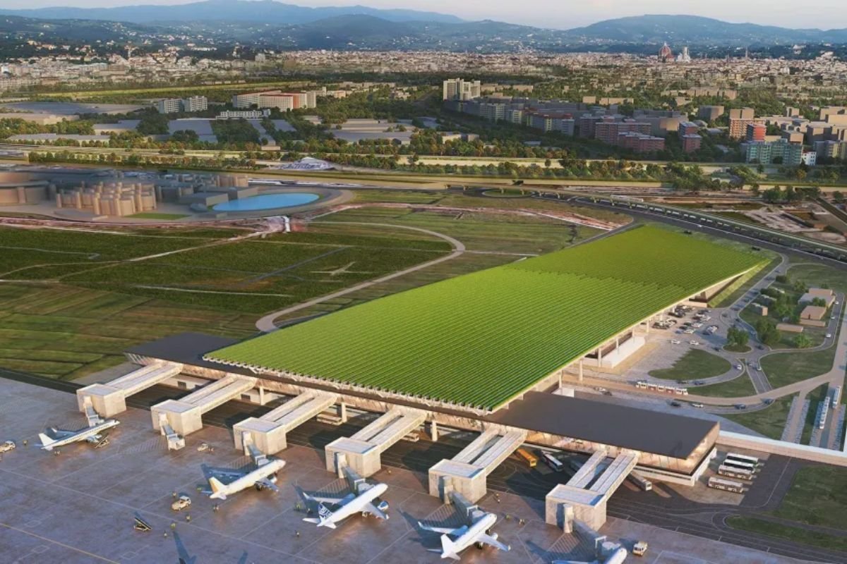 Aeroporto anuncia que terá vinhedo no telhado e produção própria de vinho