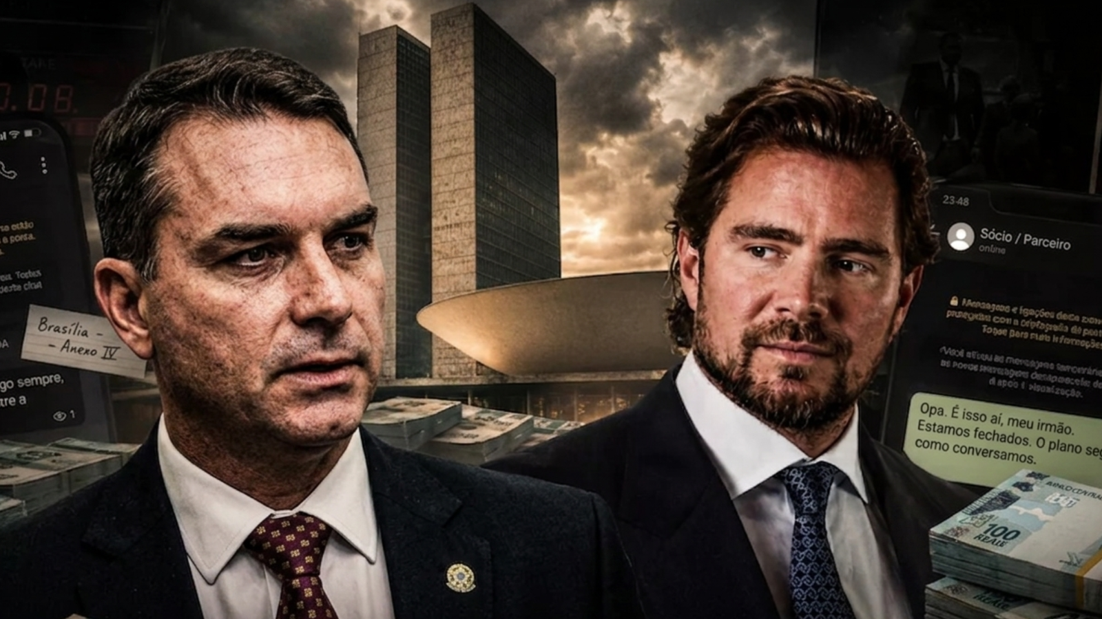 Flávio procura nomes da Faria Lima para jurar fidelidade e tentar manter candidatura após escândalo com Vorcaro