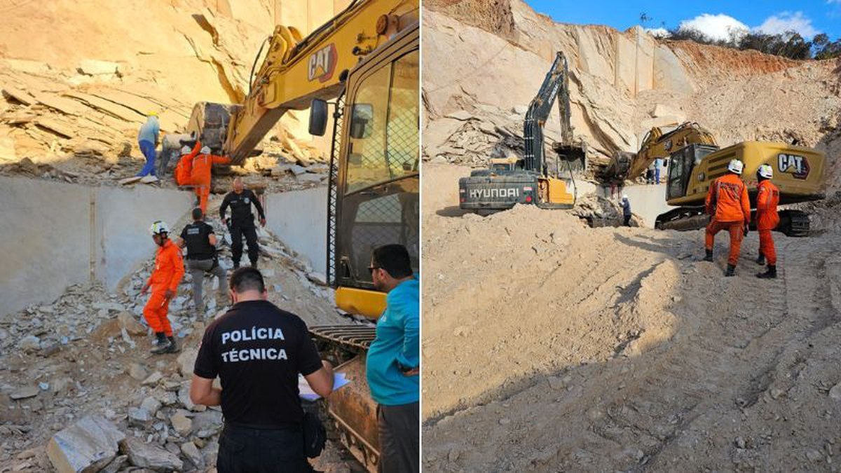 Trabalhador morre soterrado após deslizamento em pedreira na Bahia