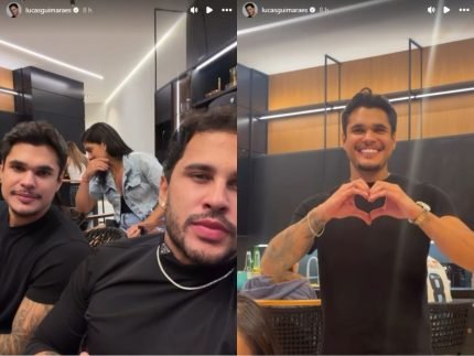 Lucas Guimarães surge em clima de intimidade com affair, Andrew Halliday