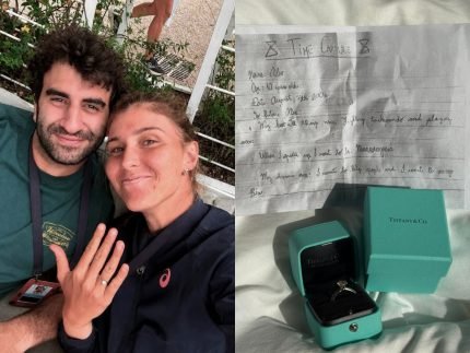 Tenista Bia Haddad é pedida em casamento com carta escrita pelo noivo na infância