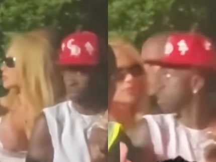Virginia Fonseca e Vini Jr. surgem de mãos dadas em show de Bad Bunny na Itália