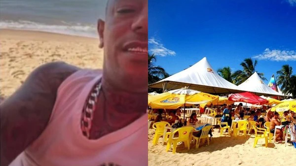 Execução em plena luz do dia: Homem é metralhado sentado na praia diante de testemunhas em paraíso turístico na Bahia