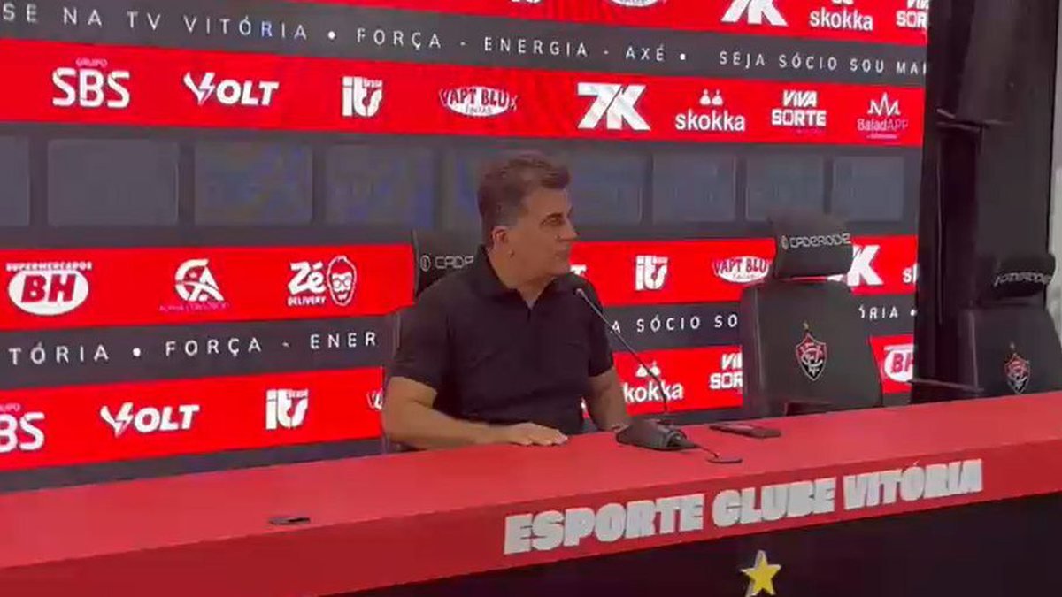 Fábio Mota afirma que Vitória foi prejudicado e dispara contra arbitragem: “Desequilibrou a partida completamente"
