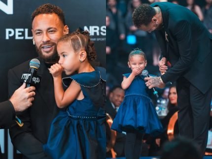 Mavie rouba a cena em leilão de Neymar e mostra que herdou a “ousadia e alegria” do pai