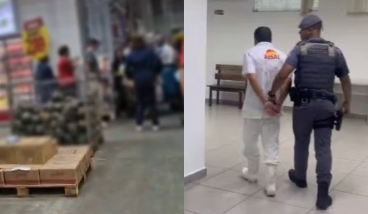 Açougueiro do Assaí é preso após esfaquear três colegas de trabalho dentro do supermercado; veja vídeo
