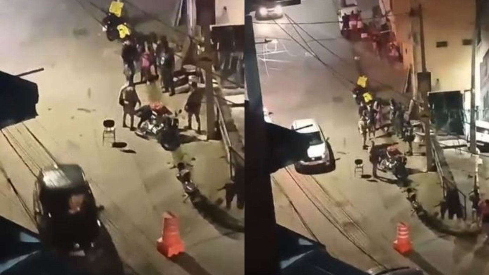 Homem ‘dá grau’ com moto, perde controle e colide em viatura da PM em Salvador; ASSISTA